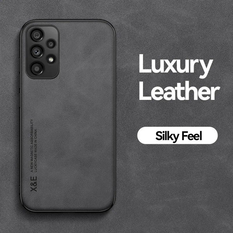 Hidden Iron Plate Magnetic Frosted Leather Phone Case For Xiaomi 17 Pro Max 15T 15 14 14T 13 13T 12 12T 11 11T Pro Back Cover