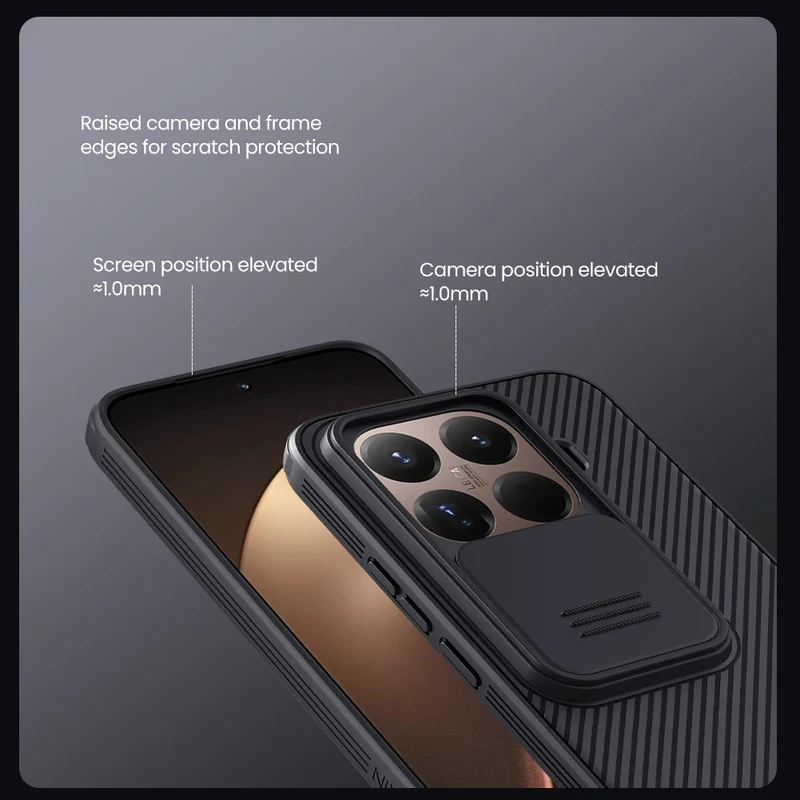For Xiaomi 15t Pro Case NILLKIN Fitted Case Camshield Super Frosted Shield Case Lens Protection Cover For Xiaomi 15t Pro