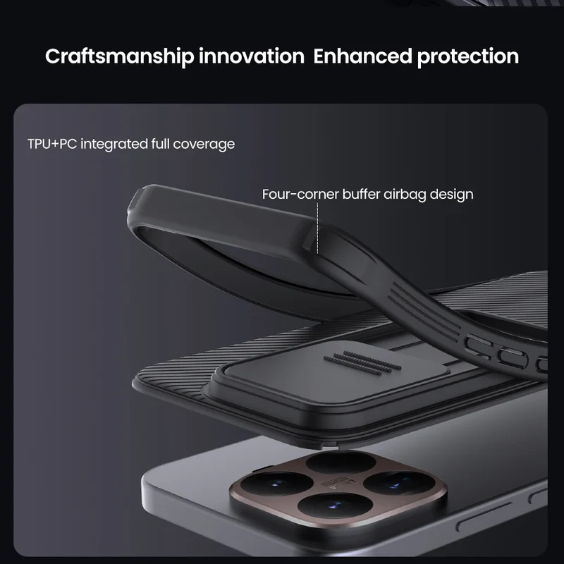 For Xiaomi 15t Pro Case NILLKIN Fitted Case Camshield Super Frosted Shield Case Lens Protection Cover For Xiaomi 15t Pro