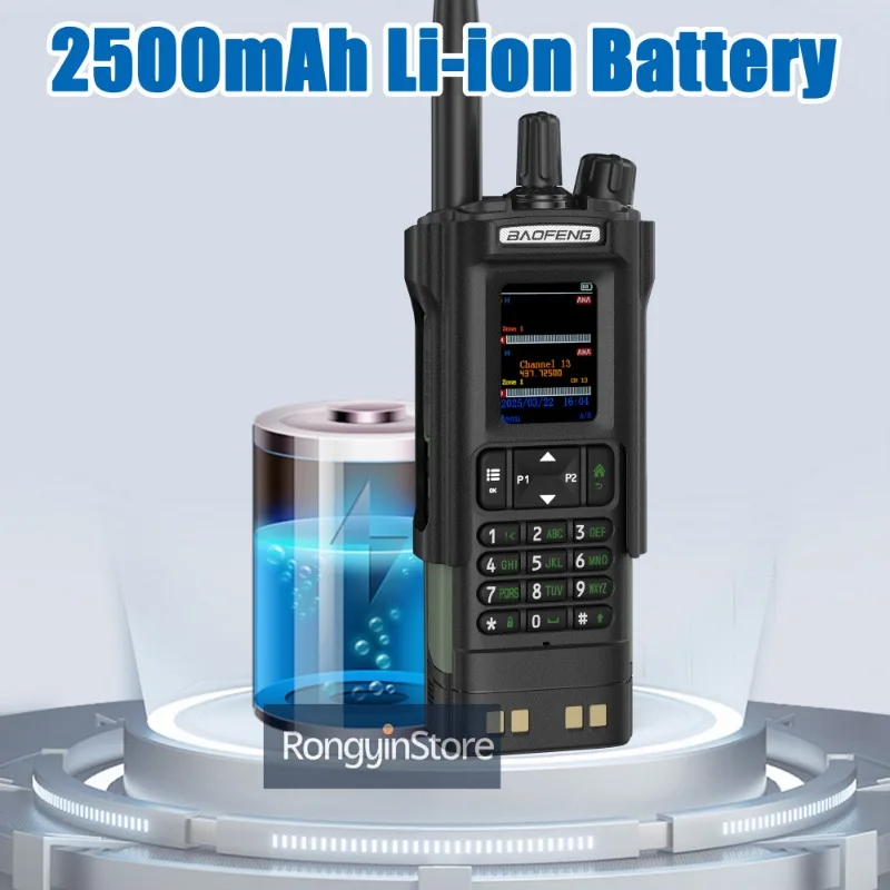 BAOFENG DM-32 with Belt Holster DMR Radio Digital Walkie Talkie GPS APRS 999 Channel Dual Mode Analog Dual Time Slot For Hiking