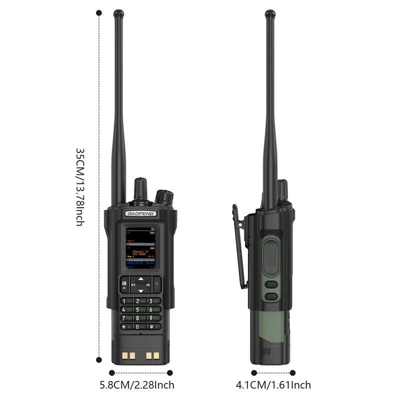 BAOFENG DM-32 with Belt Holster DMR Radio Digital Walkie Talkie GPS APRS 999 Channel Dual Mode Analog Dual Time Slot For Hiking