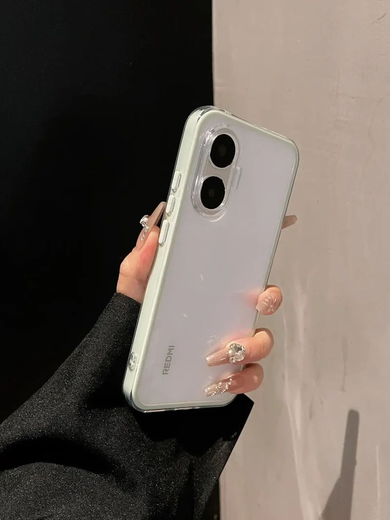 For POCO F7 Case Simple High-value Silicone Drop-proof PC Cover For Redmi turbo4 pro 5G Shockproof Bumper Fudna