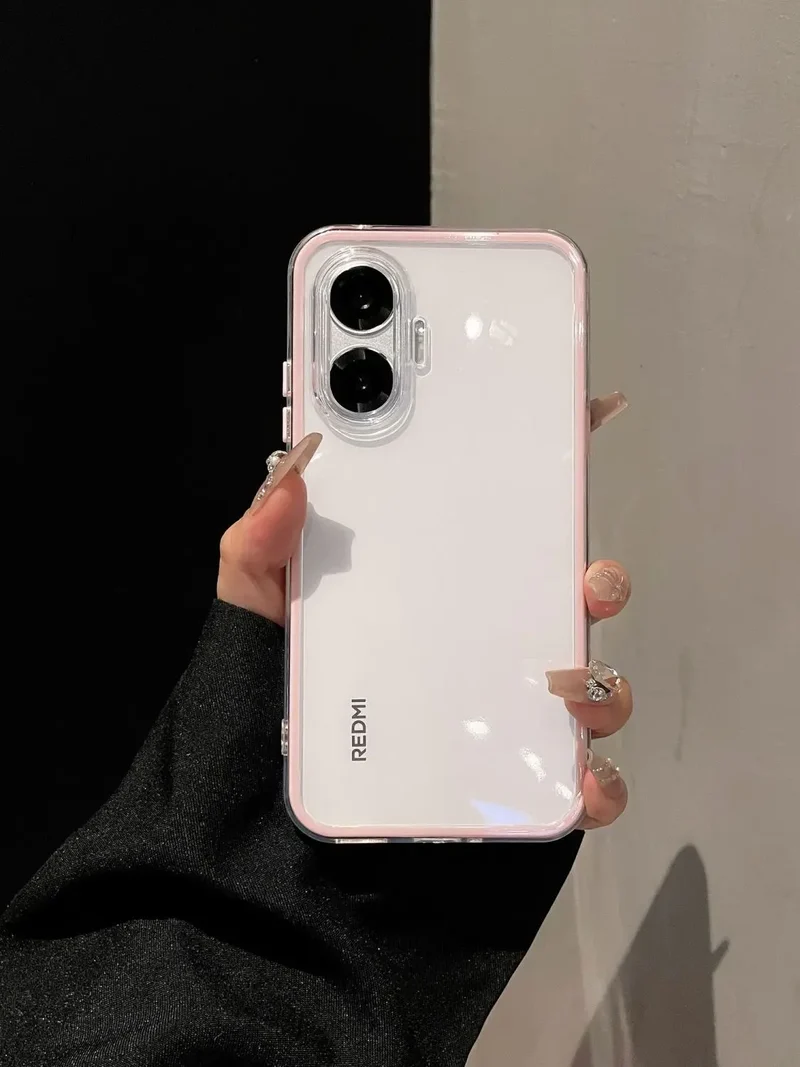 For POCO F7 Case Simple High-value Silicone Drop-proof PC Cover For Redmi turbo4 pro 5G Shockproof Bumper Fudna