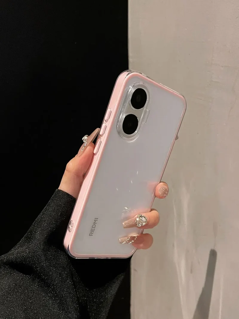 For POCO F7 Case Simple High-value Silicone Drop-proof PC Cover For Redmi turbo4 pro 5G Shockproof Bumper Fudna