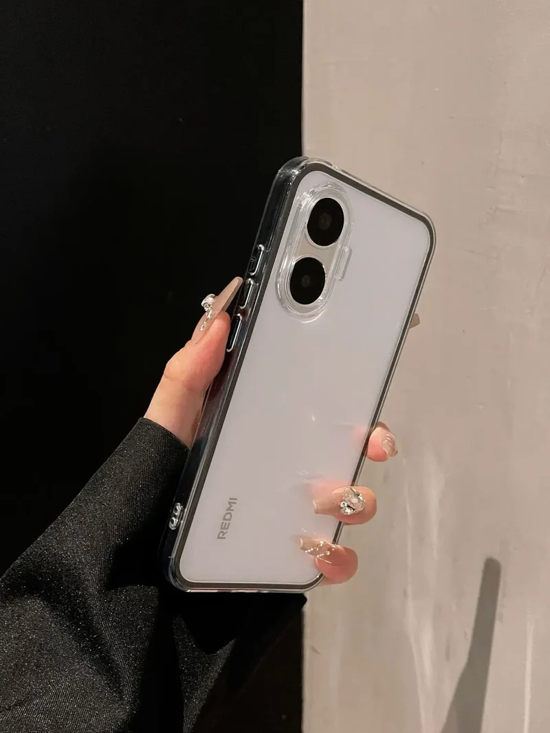 For POCO F7 Case Simple High-value Silicone Drop-proof PC Cover For Redmi turbo4 pro 5G Shockproof Bumper Fudna