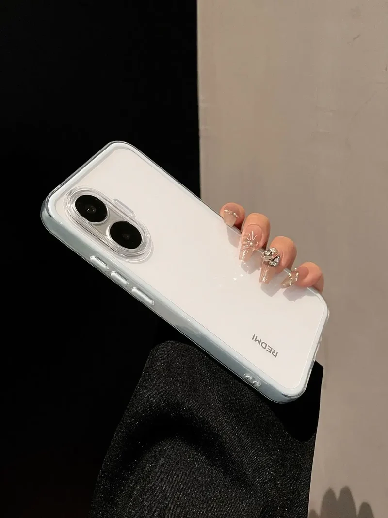 For POCO F7 Case Simple High-value Silicone Drop-proof PC Cover For Redmi turbo4 pro 5G Shockproof Bumper Fudna