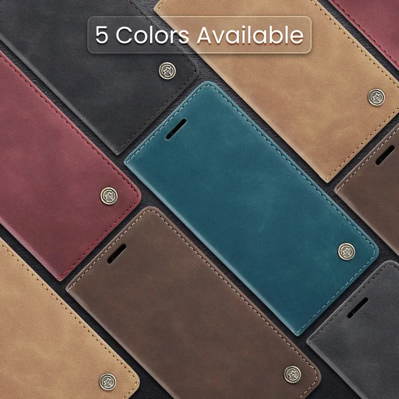 For Xiaomi 15T Pro 15T CaseMe Magnetic Retro Leather Flip Wallet Stand Cover With Card Slot for Xiaomi Mi 15 T Pro