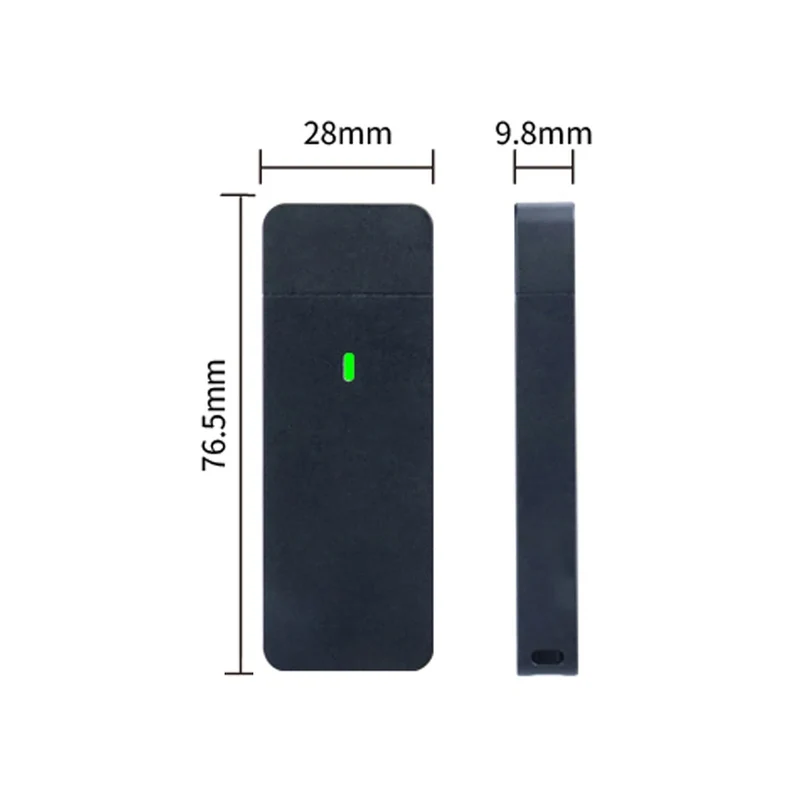 M.2 NVMe SATA Enclosure USB A Plug USB 3.2 10Gbps CNC Aluminum 2230 2242 SSD Case With Magnet Protective Case For Computer PC