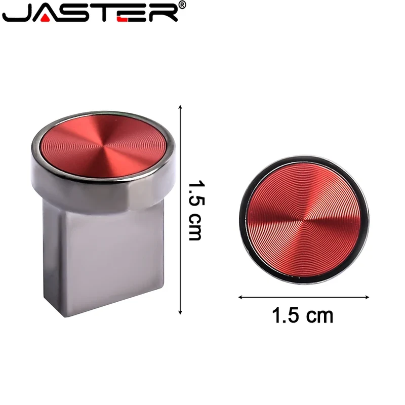 Waterproof USB Stick Fashion TYPE-C Mini Metal button USB Flash Drive Mobile storage disk 64GB Pen drive personal memory stick