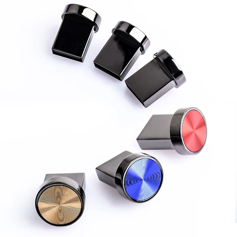 Waterproof USB Stick Fashion TYPE-C Mini Metal button USB Flash Drive Mobile storage disk 64GB Pen drive personal memory stick