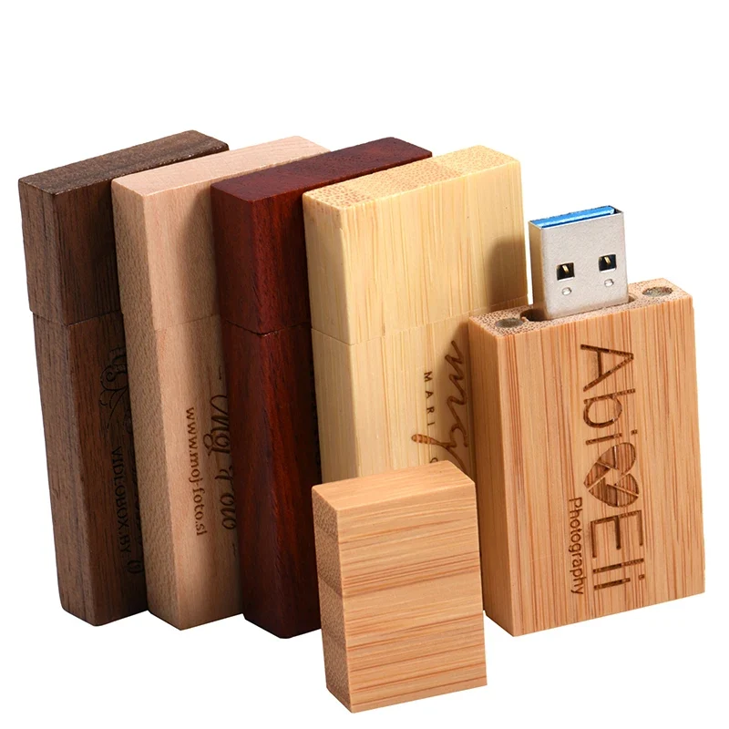 JASTER USB 3.0 Wooden block Flash Drive red wood pendrive 4GB 8GB 16GB 32GB 64GB Pen Memory Stick U Disk gift