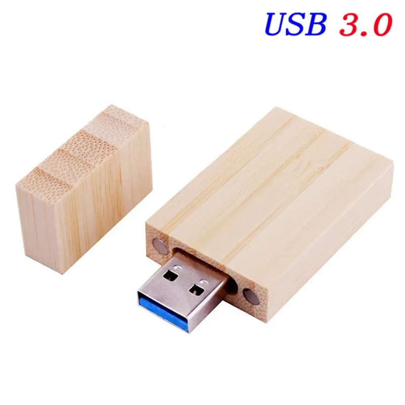 JASTER USB 3.0 Wooden block Flash Drive red wood pendrive 4GB 8GB 16GB 32GB 64GB Pen Memory Stick U Disk gift