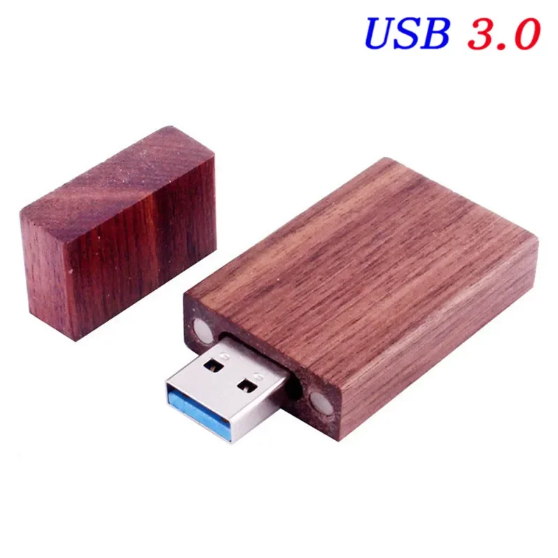 JASTER USB 3.0 Wooden block Flash Drive red wood pendrive 4GB 8GB 16GB 32GB 64GB Pen Memory Stick U Disk gift