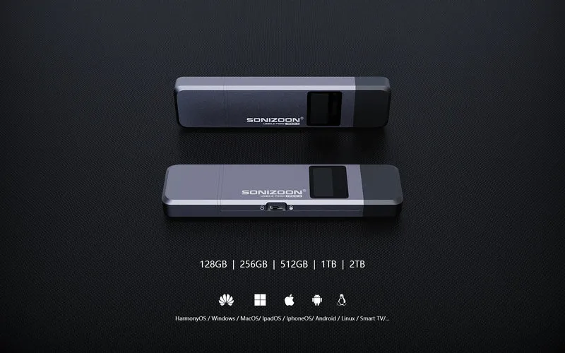 New 2.0 Fingerprint Encryption Solid State USB Flash Drive1TB/512GB/256GB Protection Data Privacy Usb флешка Pendrive