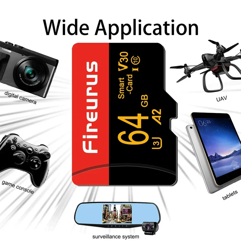 V30 Flash Micro Tf Sd Card 128GB Tarjeta Memoria High Speed A2 U3 SD Card For Gaming/Drone