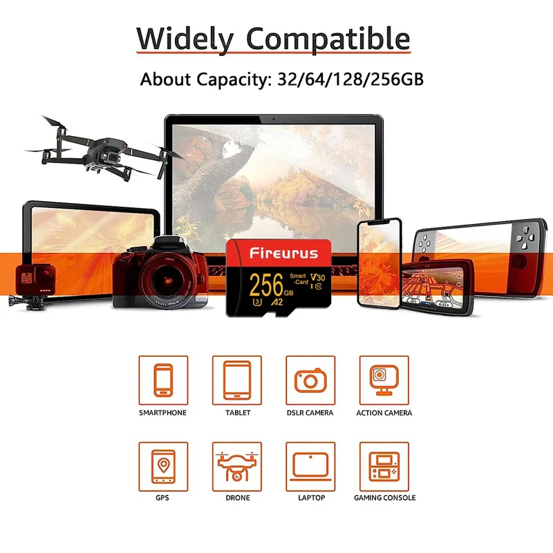 V30 Flash Micro Tf Sd Card 128GB Tarjeta Memoria High Speed A2 U3 SD Card For Gaming/Drone