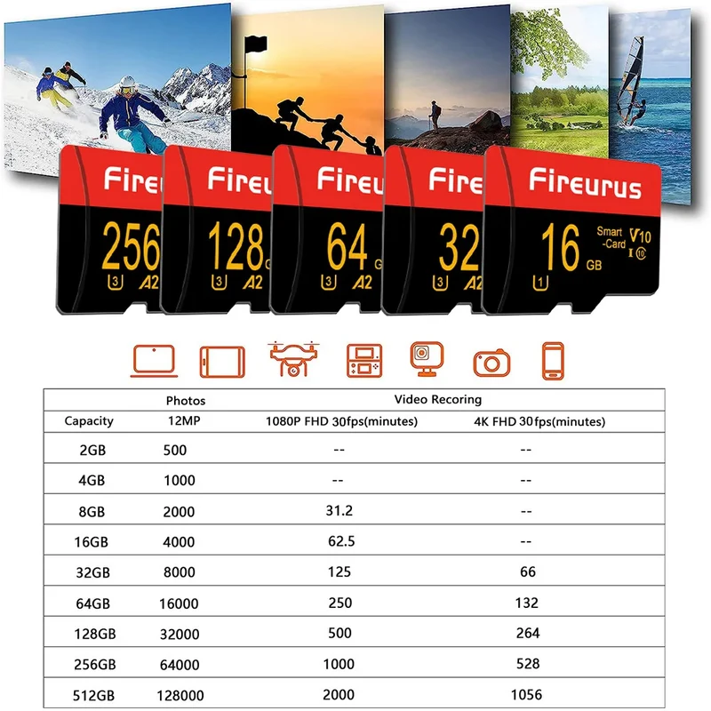 V30 Flash Micro Tf Sd Card 128GB Tarjeta Memoria High Speed A2 U3 SD Card For Gaming/Drone
