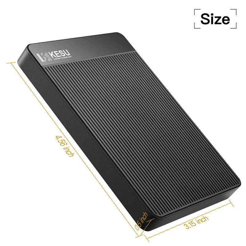 KESU External Hard Drive USB3.0 Portable 250gb/500gb/1tb/2tb High-Speed Storage Device for PC/Laptop, File Backup & Data Storage