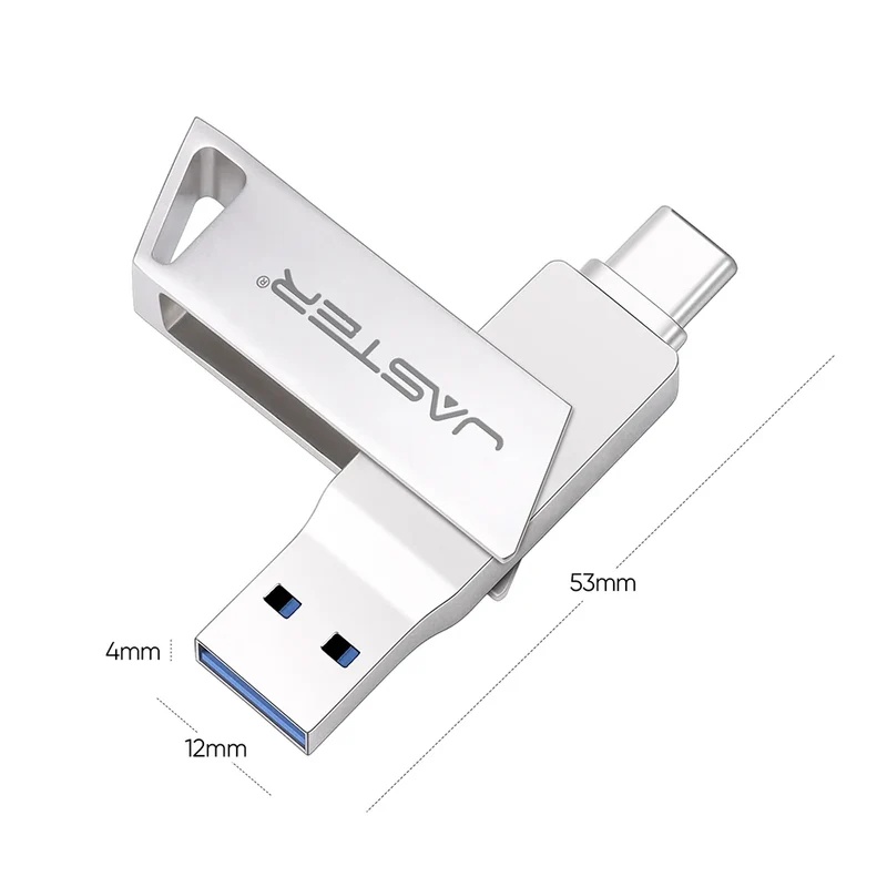 High speed TYPE C USB 3.2 Pen drive 256GB OTG 2 IN 1 Metal USB flash drive 128GB Pendrive 64GB USB flash drives Memory Disk