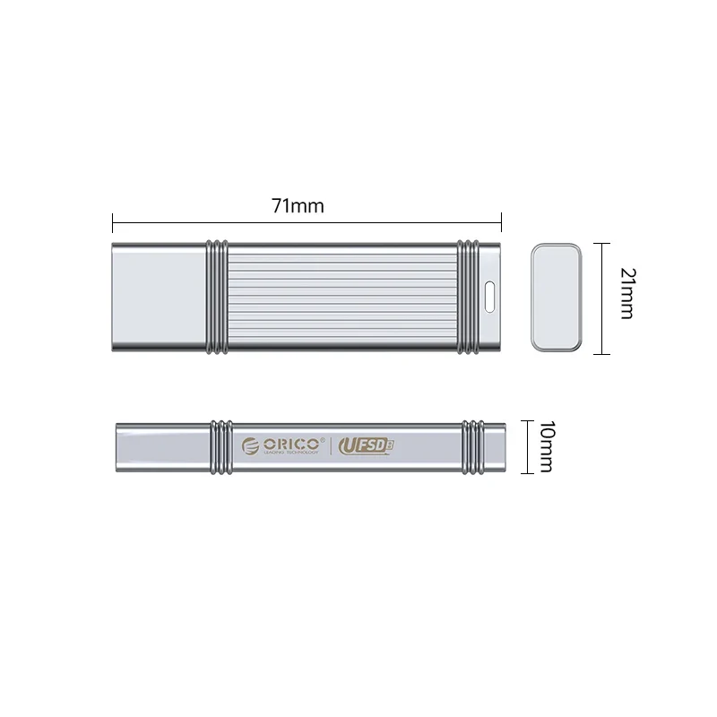 ORICO UFSD Metal Flash USB 3.0 Flash Drive 405MB/S 512GB 256GB 128GB 64GB USB Stick Type C Pendrives Memory Stick U Disk