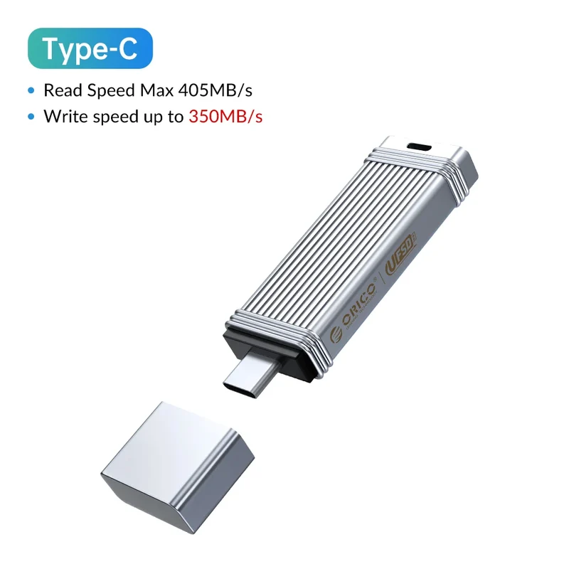 ORICO UFSD Metal Flash USB 3.0 Flash Drive 405MB/S 512GB 256GB 128GB 64GB USB Stick Type C Pendrives Memory Stick U Disk