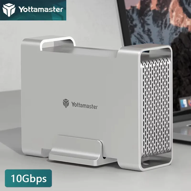 Yottamaster HDD Hard Drive Storage Box Housing Chest for NAS 1/2 Dual Bay RAID SSD Enclosure 2.5 3.5 inch SATA HD External Case