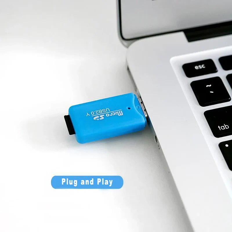 Random color Portable Mini USB 2.0 TF micro SD memory card reader high speed TF adapter for PC laptop computer vehicle speaker