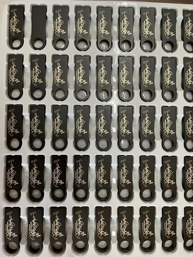 50PCS/lot Metal USB 2.0 Flash Drives 1GB 2GB 4GB Pendrive 8GB 16GB Pen Drive 32GB 64GB Memory USB Sticks 128MB 256MB Free LOGO