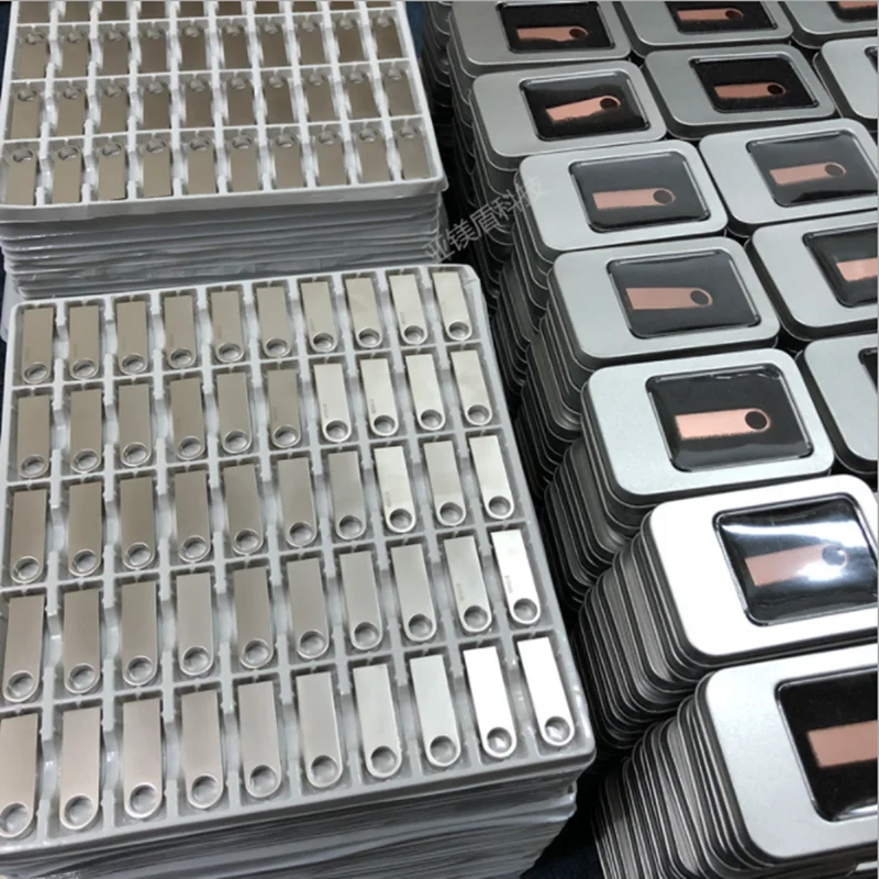 50PCS/lot Metal USB 2.0 Flash Drives 1GB 2GB 4GB Pendrive 8GB 16GB Pen Drive 32GB 64GB Memory USB Sticks 128MB 256MB Free LOGO