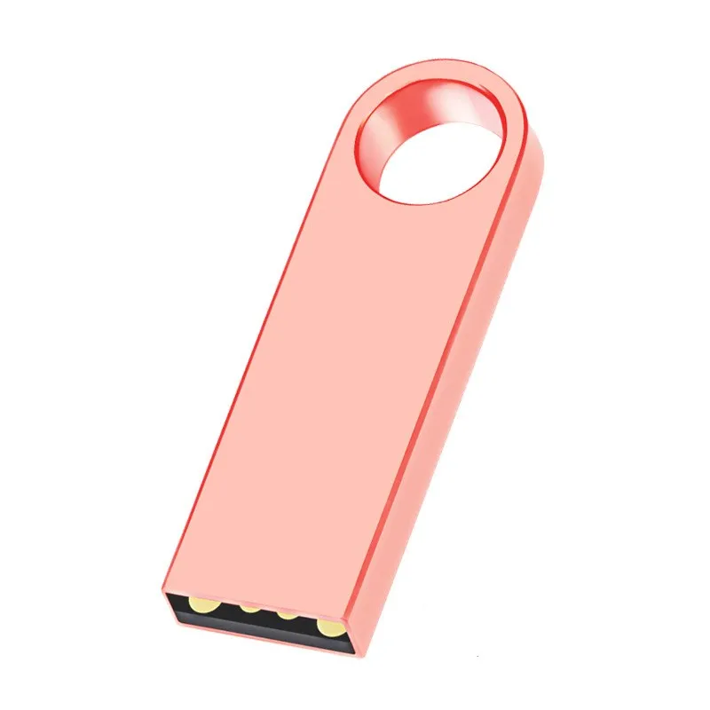 50PCS/lot Metal USB 2.0 Flash Drives 1GB 2GB 4GB Pendrive 8GB 16GB Pen Drive 32GB 64GB Memory USB Sticks 128MB 256MB Free LOGO