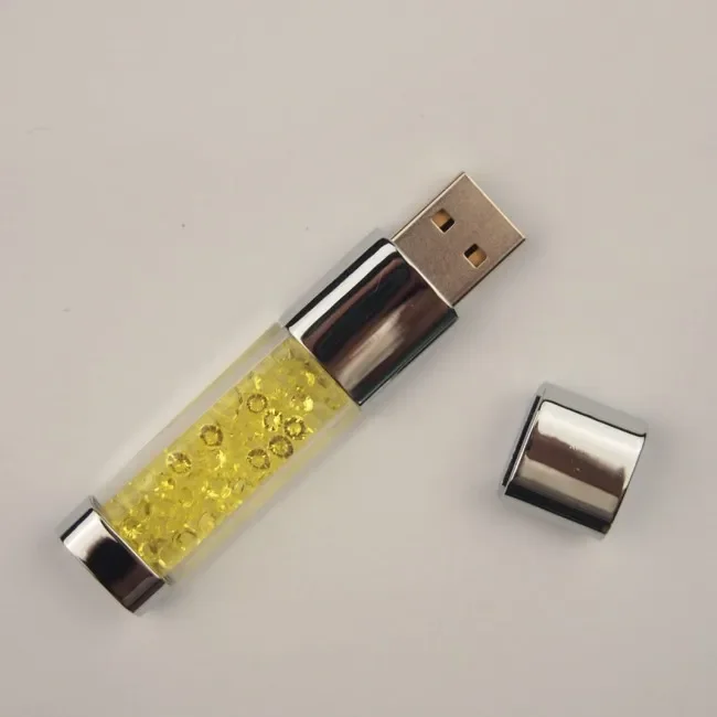 Usb Flash Drive Crystal LED Lights Memory Card Flash Drive 32GB Pen Drive Pendrive 64GB U Disk 4G 8G 16G Cle Usb Gift