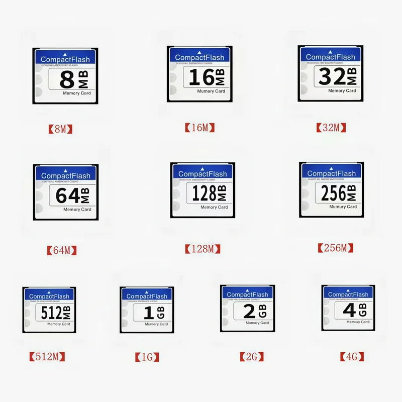 Small Capacity CF Card 16MB 32MB 64MB 128MB 256MB 512MB 1GB 2GB Memory Card Compact Flash Card