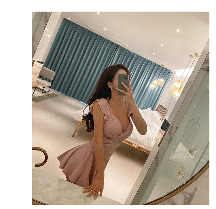 Women's Plus Size Swimsuit One-Piece Belly-Covering Slimming Look with Steel Rings Big Breasts Gathered up Western Style Super Fairy Hot Spring Conservative Vacation Swimsuit