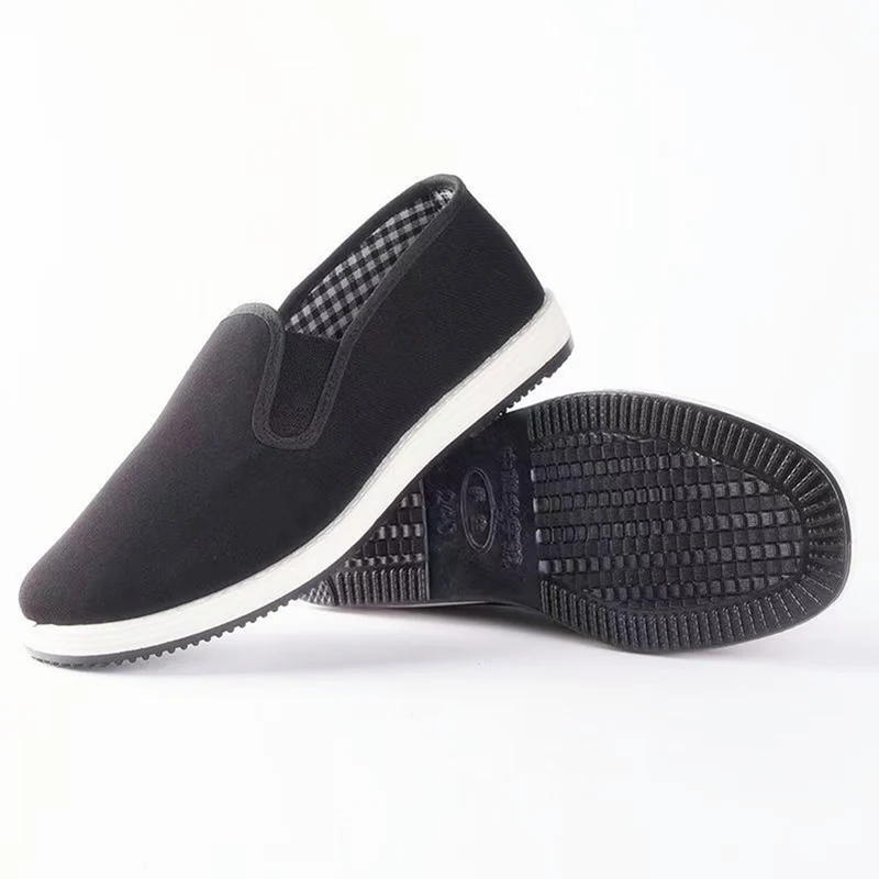 Old Beijing Cloth Shoes Casual Cloth Shoes Driving Exercise Running Comfortable Breathable Soft Sole Wear-resistant Non-slip Black Cloth Shoes