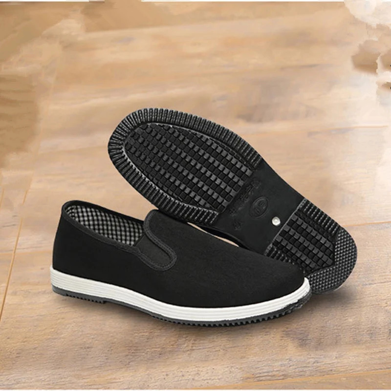Old Beijing Cloth Shoes Casual Cloth Shoes Driving Exercise Running Comfortable Breathable Soft Sole Wear-resistant Non-slip Black Cloth Shoes