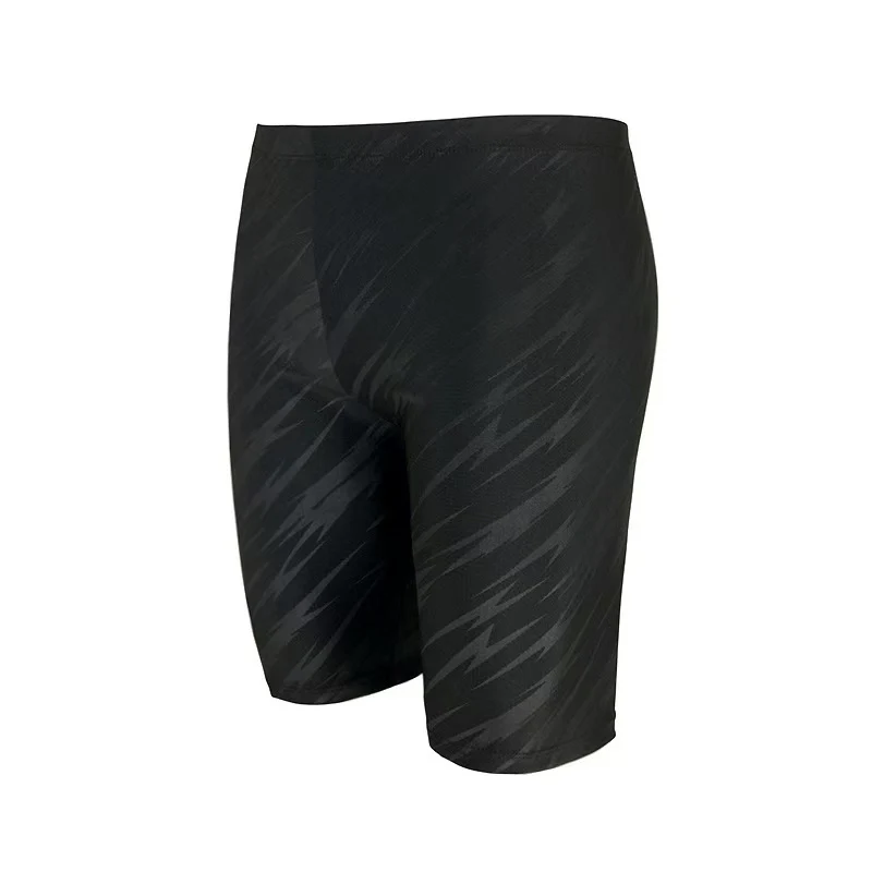 Swimming Trunks Five-Point Men's Professional Swimsuit Boxer Shorts Imitation Sharkskin Adult Large Size Hot Spring Swimming Suit
