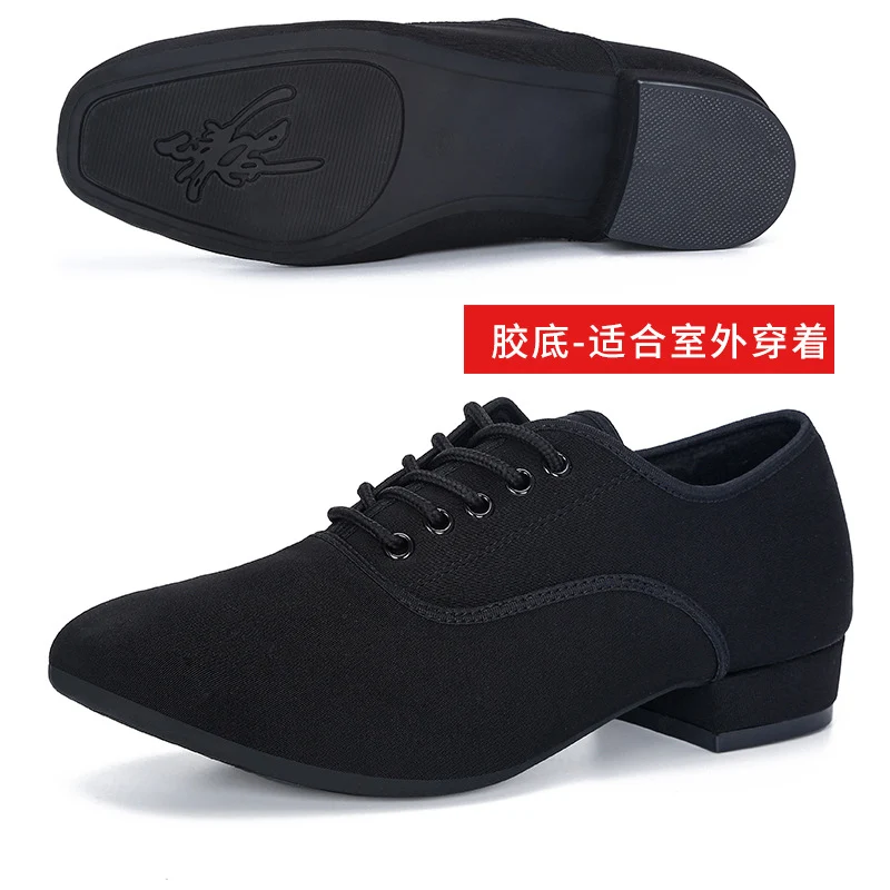 Oxford Cloth Latin Dance Shoes Men's Square Dance Shoes Adult Modern Dance Shoes Soft Bottom Social Dance Shoes Dance Shoes 2025