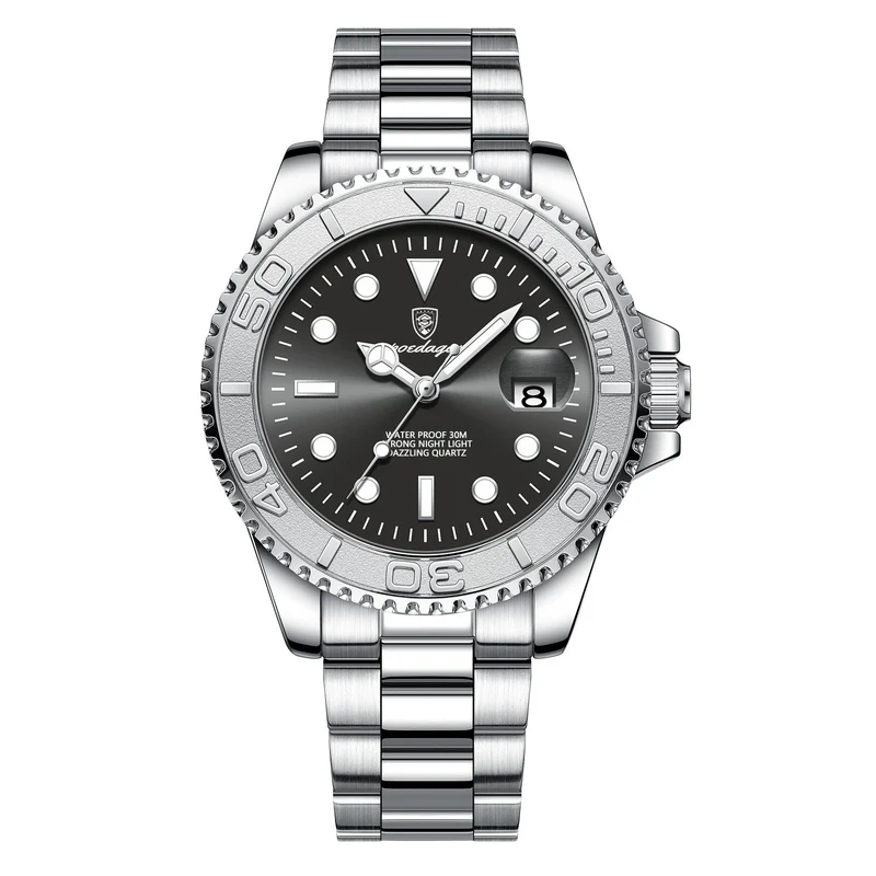 Swiss brand new waterproof luminous men's watch fashion quartz watch live foreign trade explosions a generation of hair
