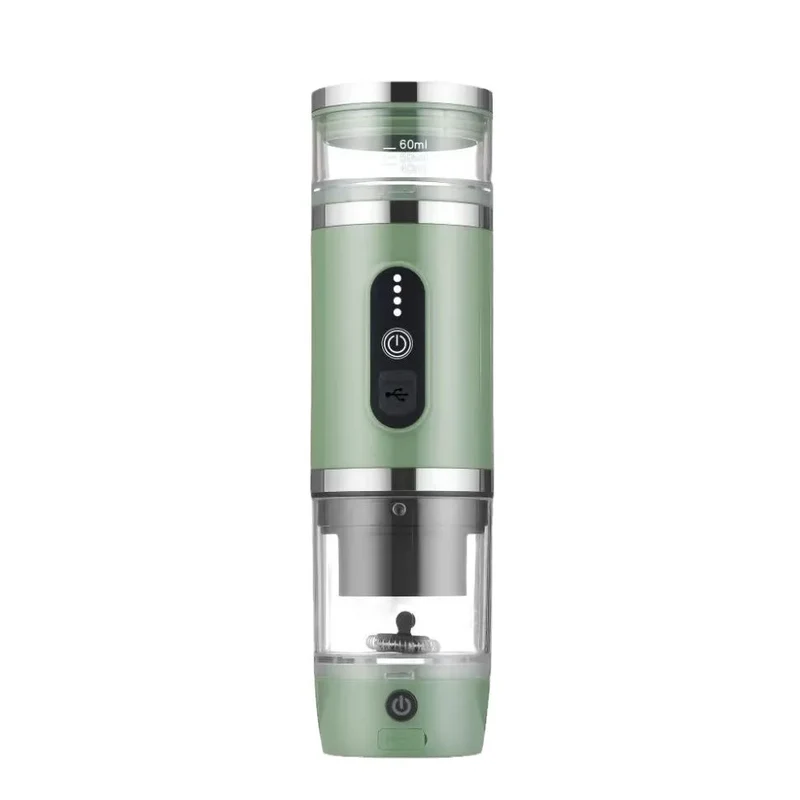 19 Bar Automatic Stainless Steel 3-in-1 Multi-Capsule Coffee Maker Household 19 Bar USB Battery Electric Machine French Langua