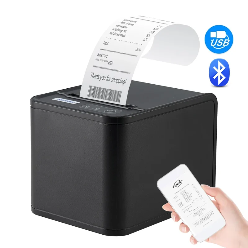 80mm Wireless USB Mini Thermal Printer for POS System Stock Item