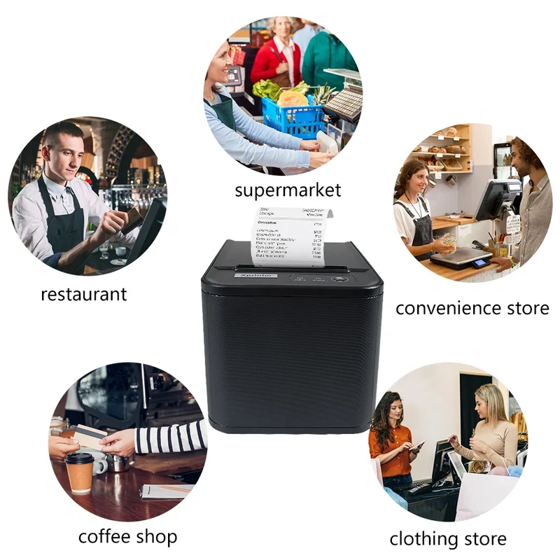 80mm Wireless USB Mini Thermal Printer for POS System Stock Item