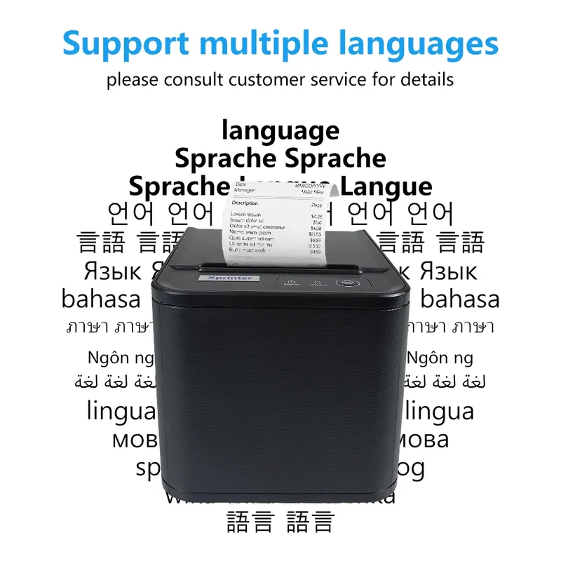 80mm Wireless USB Mini Thermal Printer for POS System Stock Item