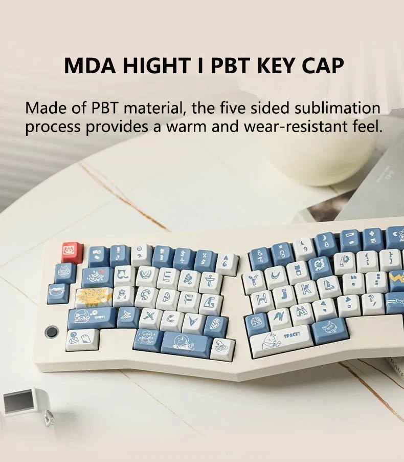 ABM066 Third Mock Examination Alice RGB Plastic Mechanical Keyboard Gasket Structure USB-C Knob VIA Customized Kit Laptop Used