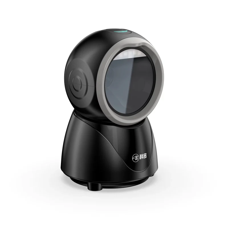 USB Wired Desktop Barcode Scanner 1D/2D Laser QR Code Reader with Cash Register & Hands-Free Scanning for Retail in Stock