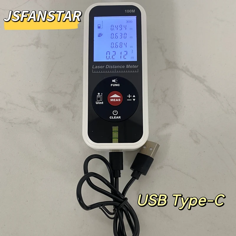 50m USB Length Precision Meter Laser Measuring Distance Device Factory High Quality