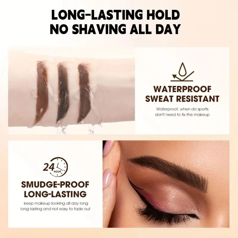 3-color Eyebrow Dye Cream, Smooth and Long-lasting, Three-dimensional, Natural Wild Eyebrows, Waterproof Eyebrow Pencil