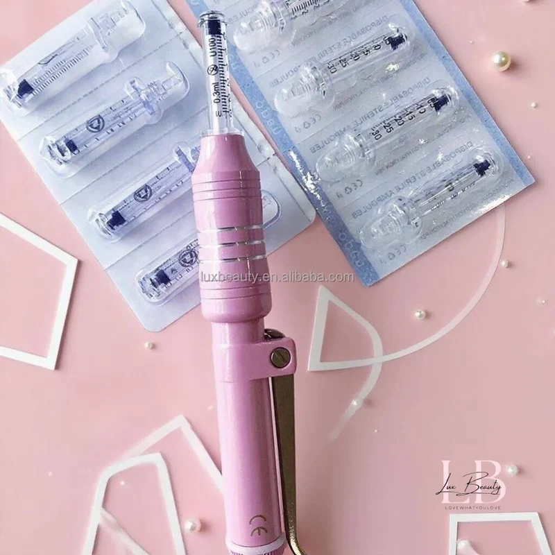 Dermal Filler Baby Pink Stainless Steel Lip Filling Pen for Medspa Use