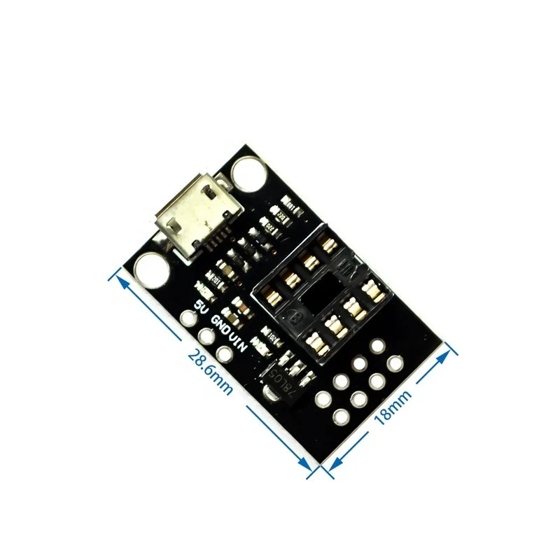 Micro USB Pluggable Development Programming Board ATtiny13A/ATtiny25 /ATtiny45/ATtiny85