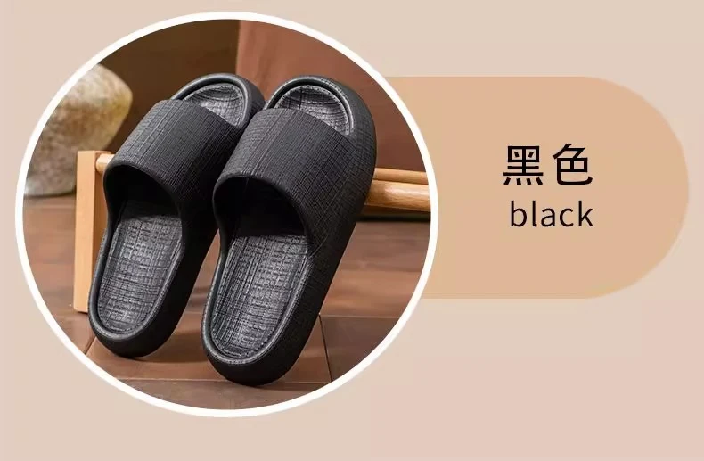 Thick-Soled Sandals for Women 2025 New Summer Home Indoor Bathing Non-Slip Simple Shit-Stepping Couple Slippers for Men