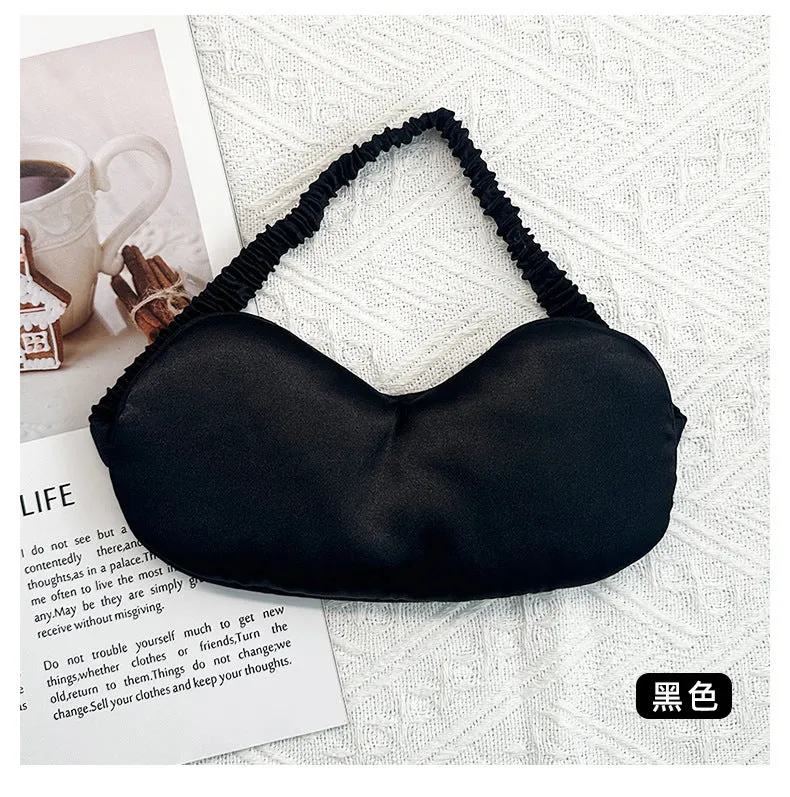 Simulated Silk Eye Mask Double-Sided Lunch Break Sleep Shading Stereo Cloud Breathable Eye Mask to Relieve Eye Fatigue and Sleep